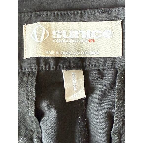 SUNICE Chandra Crop Golf Pants Womens Size 6 Black Stretch Pockets - Picture 4 of 5